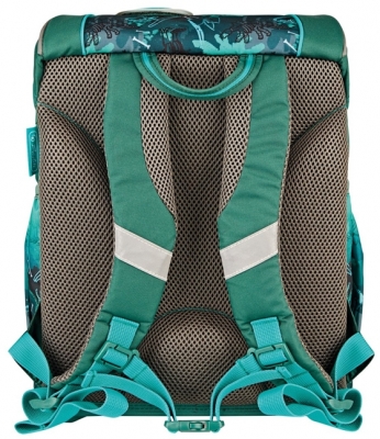 Ghiozdan echipat Ultralight Plus, Green Rex, Herlitz