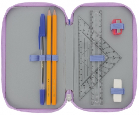 Penar echipat 2 compartimente 23 piese, Herlitz, motiv Mystic Mermaid