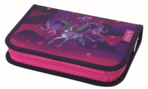 Penar echipat 31 piese, 2 clape, Herlitz, motiv Magic Unicorn