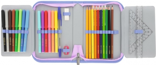 Penar echipat 31 piese, 2 clape, Herlitz, motiv Mystic Mermaid