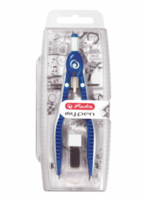 Compas my.pen albastru / alb, Herlitz