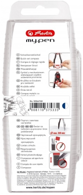 Compas my.pen albastru / alb, Herlitz
