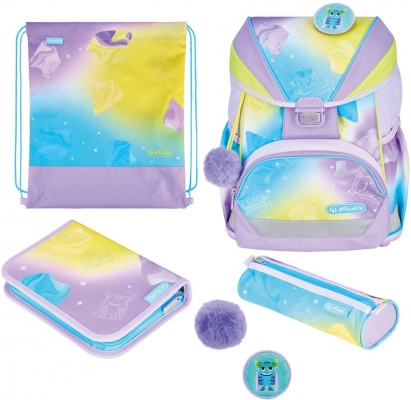 Ghiozdan echipat UltraLight XL Plus, Little Monster, Herlitz