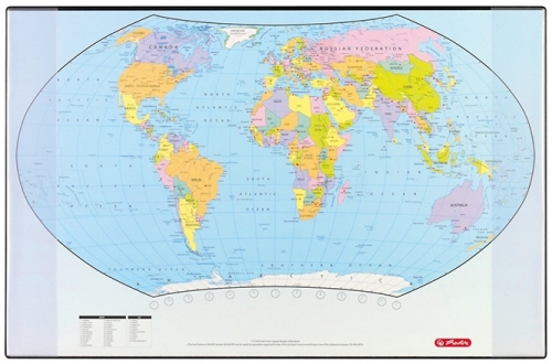 Mapa birou 68 x 44 cm Harta Lumii Herlitz