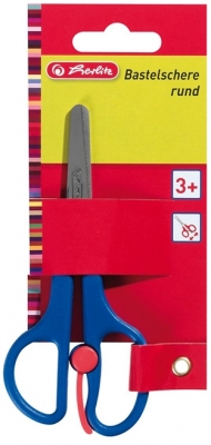 Foarfeca scolara, varf rotund, 13 cm, diverse culori, Herlitz