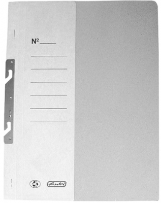 Dosar carton, alb, pentru incopciat, coperta 1/2 Herlitz