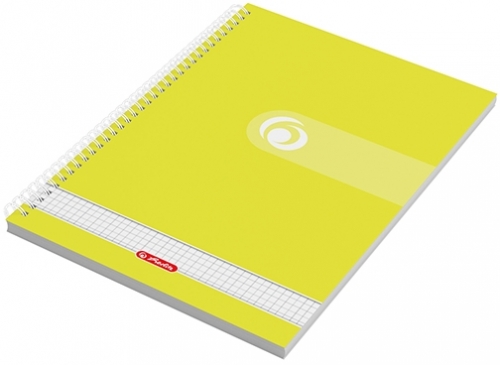 Caiet cu spira A4, 70 file, 70g/mp, matematica Rainbow Herlitz