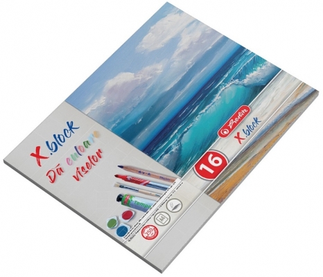 Bloc Desen A4, 250 g/mp, 15 file, X.Block, Herlitz