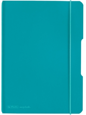 Caiet A5 My.Book Flex, dictando, 40 file, turcoaz, Herlitz
