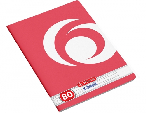 Caiet A5, 80 file, patratele, Rainbow, diverse modele, Herlitz