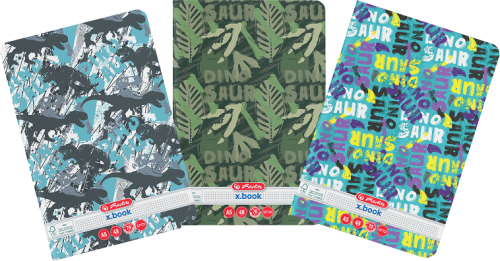 Caiet A5, 48 file, matematica, Dino Mania, Herlitz 