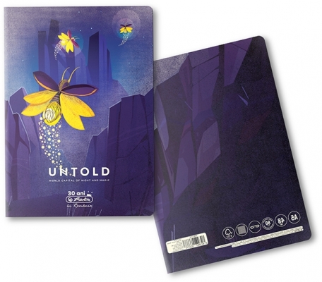 Caiet A5, 48 file, matematica, The Magic of Untold, Herlitz