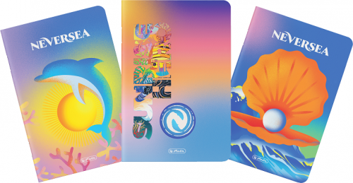 Caiet Herlitz A4, 80 file, matematica, motiv Dreams of Neversea, diverse modele