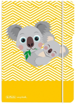 Caiet my.book flex A5, 40 file, dictando, copertă PP, Cute Animals Koala, Herlitz