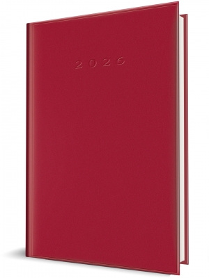 Agenda Herlitz datata 2026, A5, 352 pagini, culoare rosu