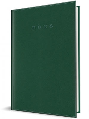 Agenda Herlitz datata 2026, A5, 352 pagini, culoare verde