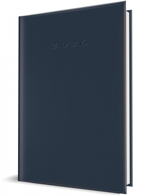 Agenda Herlitz datata 2026, A5, 352 pagini, culoare albastru inchis