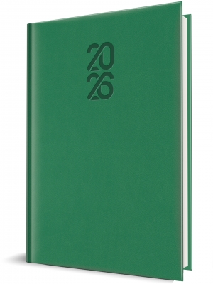 Agenda Herlitz datata 2026, A5, 352 pagini, Tucson, verde smarald