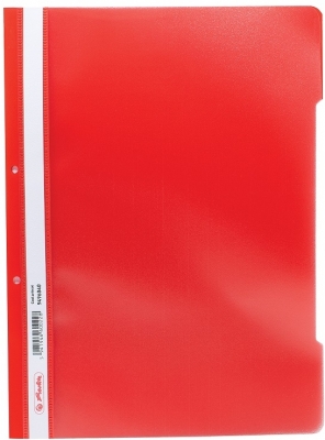 Dosar sina A4 PP, perforat rosu, Herlitz