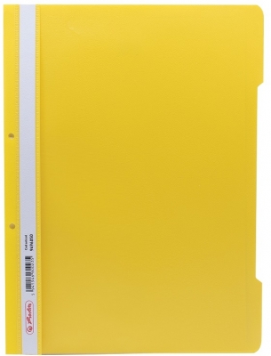 Dosar sina A4 PP, perforat galben, Herlitz