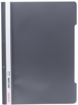 Dosar sina A4 PP, perforat gri inchis, Herlitz