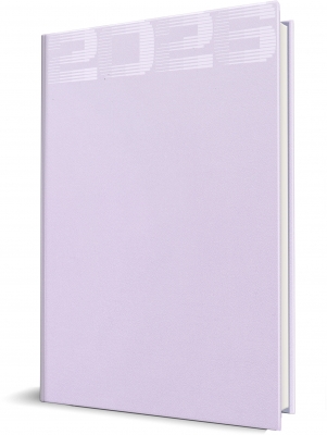 Agenda Herlitz datata 2026, A5, 352 pagini, coperta din piele sintetica, Premium Deluxe Noto, culoare lila