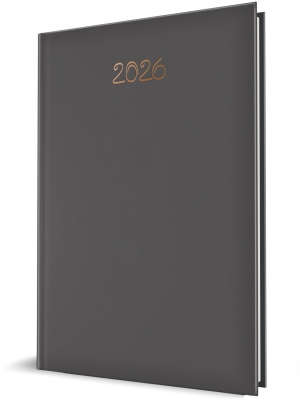 Agenda Herlitz datata saptamanala 2026, A4, 128 pagini, coperta buretata, culoare gri