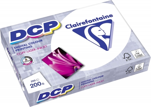 Hartie copiator A3, 200 g/mp, Clairefontaine DCP, 250 coli/top