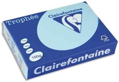 Hartie copiator A4, 160 g/mp, Clairefontaine Trophee Pastel, diverse culori, 250 coli/top