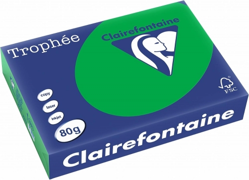 Hartie copiator A4, 80 g/mp, Clairefontaine Trophee Intenses, 500 coli/top, diverse culori