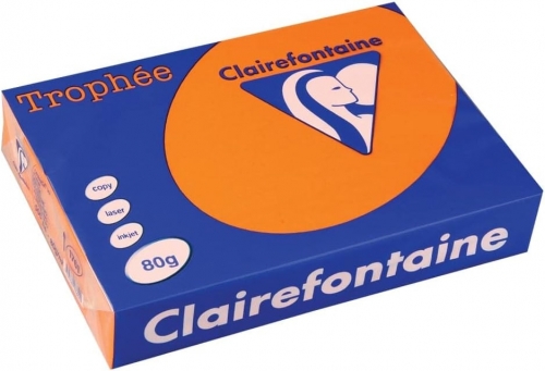 Hartie copiator A4, 80 g/mp, Clairefontaine Trophee Intenses, 500 coli/top, diverse culori