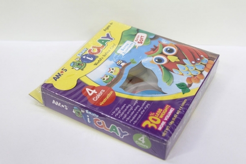 Set plastilina iClay 4 culori/set Amos