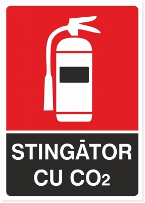 Indicator Stingator cu CO2, 148x210mm