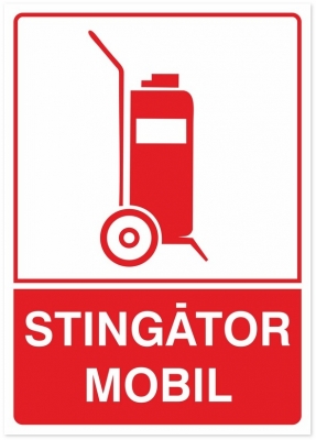 Indicator Stingator mobil, 105x148mm