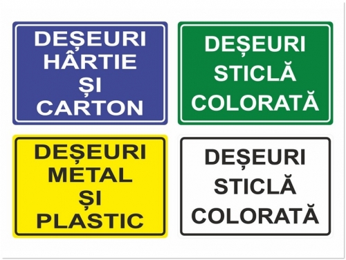 Indicator Colectare selectiva deseuri, 210x297mm