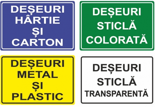 Indicator Colectare selectiva deseuri, 210x297mm