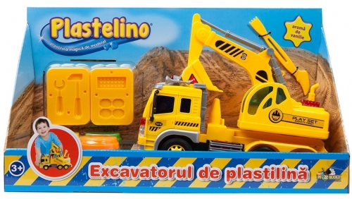 Joc interactic Excavatorul de plastilina Plastelino