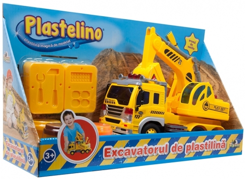Joc interactic Excavatorul de plastilina Plastelino