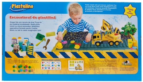 Joc interactic Excavatorul de plastilina Plastelino
