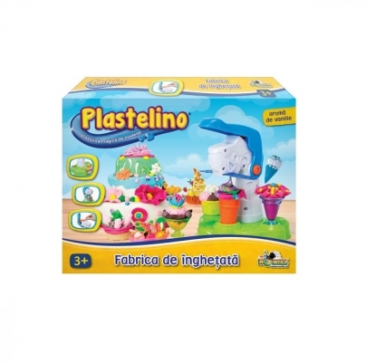 Set de plastelina mare Fabrica de inghetata Plastelino 