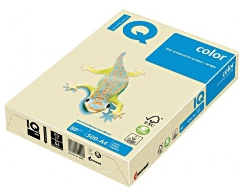 Hartie copiator IQ color trend A4 crem 80 g/mp, 500 coli/top