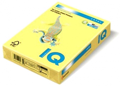 Hartie copiator IQ color pastel A4 yellow 80 g/mp 500 coli/top
