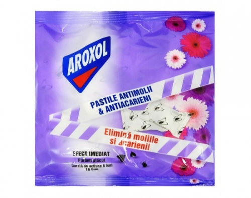 Pastile parfumate antimolii si antiacarieni 16 buc/set Aroxol