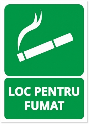 Indicator Loc pentru fumat, 148x210mm