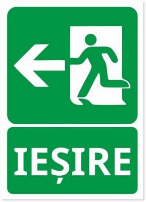 Indicator Iesire stanga, 105x148mm