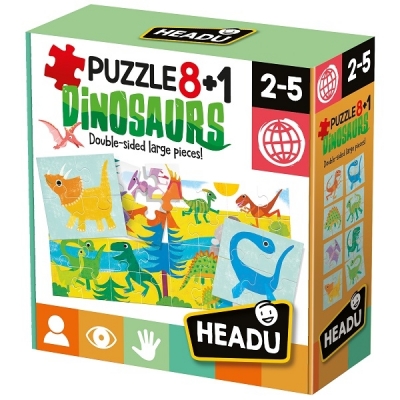 8+1 Puzzle Dinozauri Headu