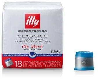 Capsule cafea Illy, IperEspresso Classico Lungo, 18 capsule