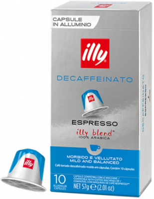 Capsule cafea Illy, compatibile Nespresso, Espresso Classico Decafeinizata, 10 capsule
