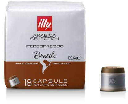 Capsule cafea Illy, IperEspresso Arabica Selection, Brazilia, 18 capsule