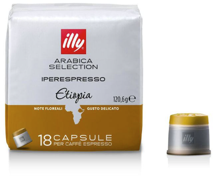 Capsule cafea Illy, IperEspresso Arabica Selection, Etiopia, 18 capsule